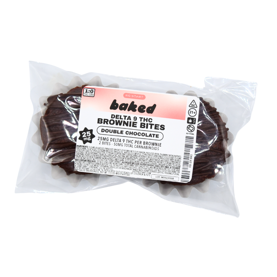 Delta 9 THC 25MG Brownie Bites 2-ct